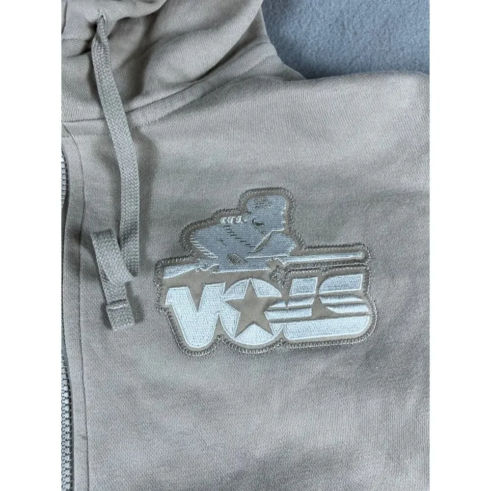 Tennessee Volunteers Hoodie Mens L Beige Nike Vols Football NCAA Sports Anorak